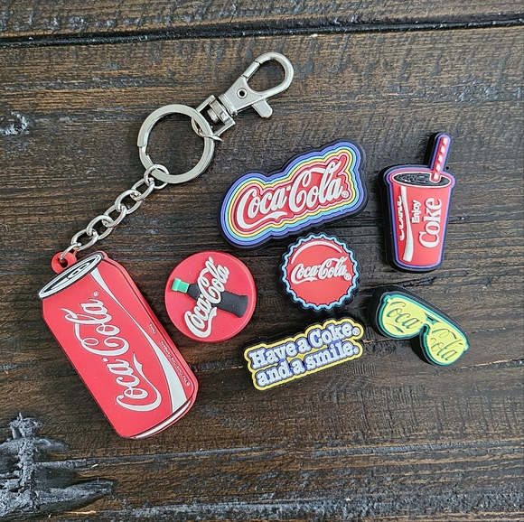 Coca-Cola Croc Jibbitz And Key Chain - Picture 1 of 1